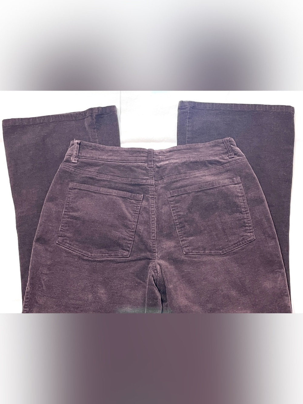 RSQ Tilly's High Rise Corduroy Flare Pants Dark Brown / Espresso Size 30 - Picture 3 of 4